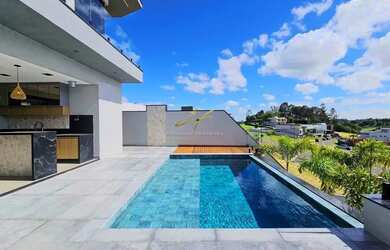 Imagem 5: Sobrado com 4 Suítes com Closet, Elevador, Piscina com Borda Infinita em Condomínio em Ind