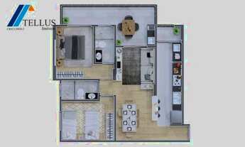 Imagem: Apartamento, 2 dormitórios, 73 m², Mirim