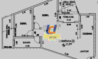 Imagem 5: Apartamento com 2 dormitórios para alugar, 83 m² por R$ 2.530,00/mês - Vila Assunção - San