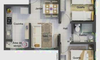 Imagem 2: Apartamento para Venda em Uberlândia, Jardim Europa, 2 dormitórios, 1 banheiro, 1 vaga