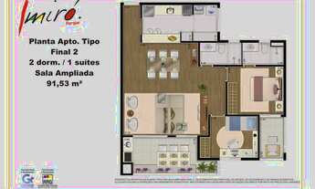Imagem 4: Apartamento novo de 2 dormitórios, suíte e 2 vagas no Parque das Nações !