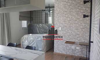 Imagem 3: Apartamento com 1 dormitório para alugar, 32 m² por R$ 2.715,00/mês - Jardim Aquarius - Sã