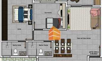 Imagem 6: Apartamento com 2 dormitórios à venda, 62 m² por R$ 315.000 - Parque da Matriz - Cachoeiri