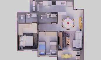 Imagem 4: Apartamento para aluguel possui 65 metros quadrados com 2 quartos em Jardim Shangri-Lá - C