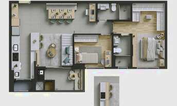 Imagem 2: APARTAMENTO com 3 dormitórios à venda por R$ 1.299.348,00 no bairro Vila Izabel - CURITIBA