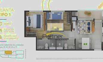 Imagem 7: Apartamento com 2 dormitórios à venda por R$ 468.000,00 - Capão Raso - Curitiba/PR