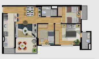 Imagem 7: Ancoratto Jaguaribe, Apartamento 2 E 3 Quartos, Em 65M² A 75M², Varanda E Vagas De Garagem