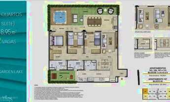 Imagem 2: Apartamento Garden para venda com 120 metros 3 quartos e 2 vagas