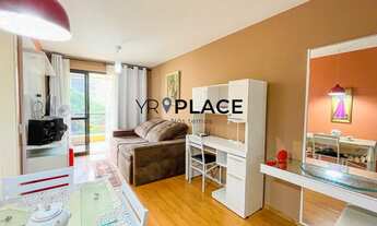 Imagem 3: Flat, 44 m2, Andar Alto, Frente, Claro, 1 Suíte, Varanda, Piscina, Academia, Port 24 h e