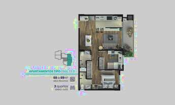 Imagem 5: APARTAMENTO com 1 dormitório à venda por R$ 414.745,00 no bairro Mercês - CURITIBA / PR