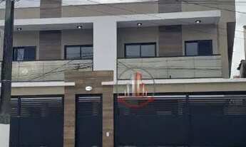 Imagem 2: Casa Sobreposta Alta com sacada, 2 dormitórios à venda, 52 m² por R$ 270.000 - Tupi - Prai