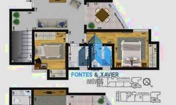 Imagem 2: Cobertura com 3 quartos (1 suíte) à venda, 147 m² por R$ 693.000 - Santa Catarina - Juiz d