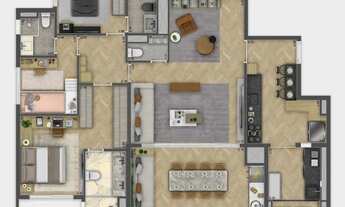 Imagem 4: Apartamento para venda tem 132 metros quadrados com 4 quartos em Vila Clementino - São Pau