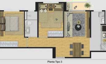 Imagem 2: 2 dorms + sacada com vaga no melhor da Nova Petropolis em SBC