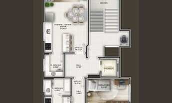 Imagem 4: Apartamento de 2 Dormitórios com Suíte Sacada com Churrasqueira Jardim Eldorado Ótima Loca