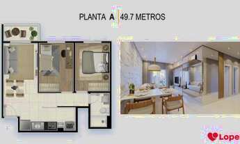 Imagem 4: Apartamento para venda com 50 metros quadrados com 2 quartos