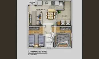 Imagem 5: Apartamento para Aluguel - Carlos Prates, 2 Quartos, 41 m2