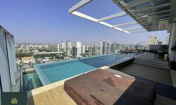 Imagem 4: Aluguel Temporada Flat Luxo Altíssimo Padrão com 34,17m², mobilhado com acabamento finíssi