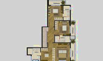 Imagem 6: APARTAMENTO com 3 dormitórios à venda com 129.24m² por R$ 907.339,58 no bairro Alto da Rua
