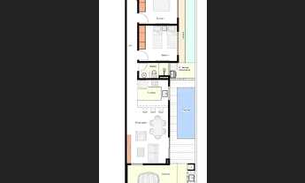 Imagem 3: Casa nova Arse 12. 3 quartos, sendo uma suíte. Com piscina.Quadra mais central de Palmas