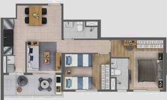 Imagem 3: Apartamento com 2 dormitórios à venda, 58 m² por R$ 374.000,00 - Centro - Campinas/SP