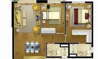 Imagem 6: 107435 Apartamento para aluguel possui 75 metros quadrados com 2 quartos - São Paulo - SP