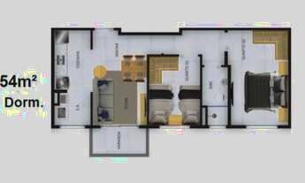 Imagem 3: Apartamentos de 2 Dormitórios com Suíte - Monte Castelo