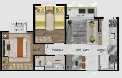 Imagem 16: Now Parque Amazônia - 42 a 61m² - 2 a 3 Quartos - 0 a 1 Suíte - 1 a 2 Vaga - Goiânia - GO