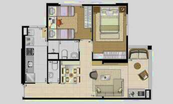 Imagem 4: Apartamento Novo para venda tem 55 metros quadrados com 2 quartos Vila Nova Cachoeirinha