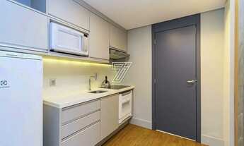 Imagem 7: FLAT (com quarto separado) mobiliado e decorado, andar alto, face oeste, Batel, com 36m² p