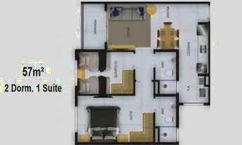 Imagem 5: Apartamentos de 2 Dormitórios com Suíte - Monte Castelo