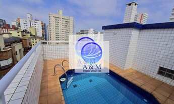 Imagem 2: Cobertura com 3 dormitórios à venda, 194 m² por R$ 1.400.000 - Canto do Forte - Praia Gran