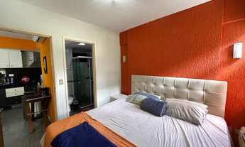 Imagem 7: Apartamento, quarto e sala mobiliado, vista para o mar, na 2º quadra da Ponta Verde para a