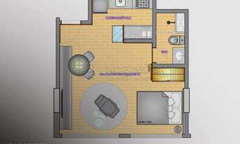 Imagem 3: Vendo Flat que possui 30 metros quadrados com 1 quarto em Parnamirim - Recife - PE