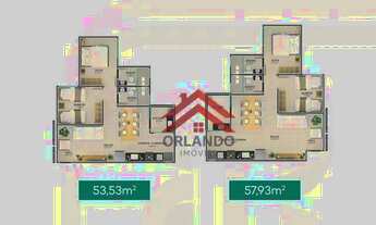 Imagem 4: Apartamento com 2 dormitórios à venda, 56 m² por R$ 239.900,00 - Jardim Patrícia - Uberlân