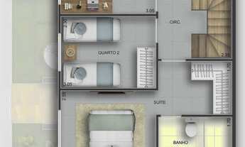 Imagem 2: Duplex para venda tem 118 metros quadrados com 3 quartos em Vargem Pequena - Rio de Janeir