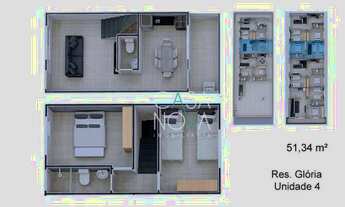 Imagem 1: Village com 2 dormitórios à venda, 51 m² por R$ 200.000,00 - Jardim Melvi - Praia Grande/S