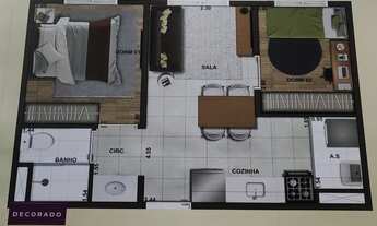 Imagem 3: Apartamento para venda possui 35 metros quadrados com 2 quartos