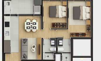 Imagem 7: APARTAMENTO com 2 dormitórios à venda com 72m² por R$ 659.900,00 no bairro Cabral - CURITI