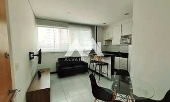 Imagem 2: Apartamento um quarto semi mobiliado no Lourdes próximo ao colégio Bernoulli