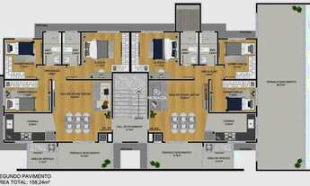 Imagem 7: Apartamento com 3 dormitórios sendo 1 suíte à venda - Bom Jesus - São José dos Pinhais/PR