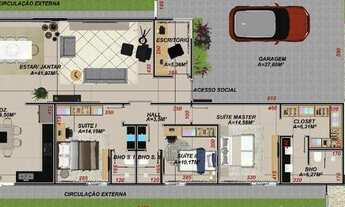 Imagem 6: Belíssima casa com 3 Quartos sendo 3 Suítes à venda no Splendido, com 214m² por R$ 1.600.0