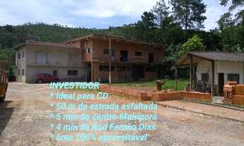 Imagem 4: Chácara-15000m²-100% plano-sobrado-depósito-murado-prox da estrada-asfalto-investimento-di