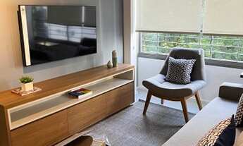 Imagem 3: Apartamento 48m2 com 1 dormitório, mobiliado completo, sem vaga