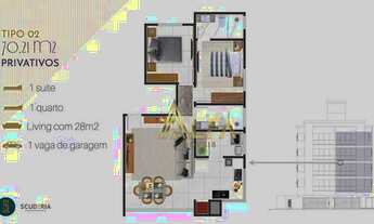 Imagem 2: Apartamento com 2 dormitórios à venda, 70 m² por R$ 489.500 - Itajuba - Barra Velha/SC