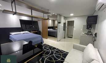 Imagem 7: Aluguel Temporada Flat Luxo Altíssimo Padrão com 34,17m², mobilhado com acabamento finíssi