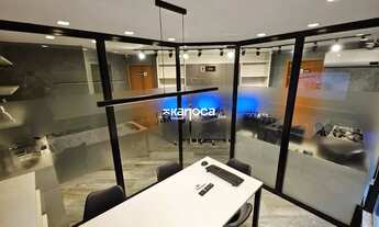 Imagem 3: Sala Comercial Mobiliada de 65m² com 3 Banheiros, Sala de Reunião de Vidro, Copa e Vaga