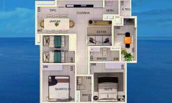 Imagem 3: Apartamento com 3 dormitórios à venda por R$ 715.000,00 - Eliana - Guaratuba/PR