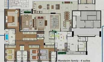 Imagem 4: Apartamento com 4 dormitórios à venda, 336 m² por R$ 3.100.000,00 - Edifício Diamante Mand