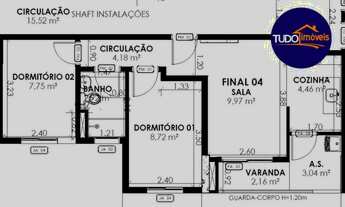 Imagem 6: Ágio de apartamento à venda no Setor Central de Brasília-DF: 2 quartos, 1 banheiro, 1 vaga